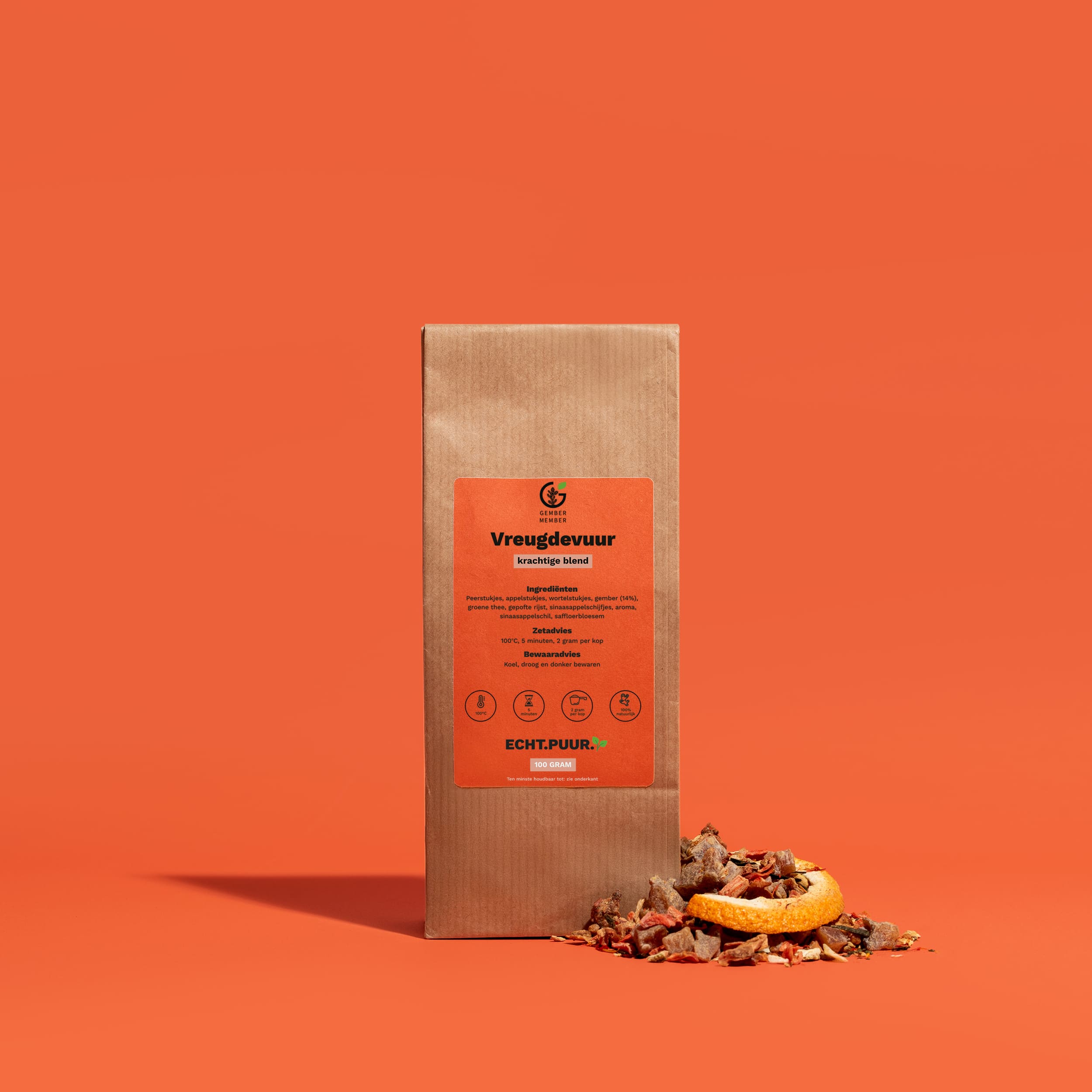 Vreugdevuur thee Gember Member